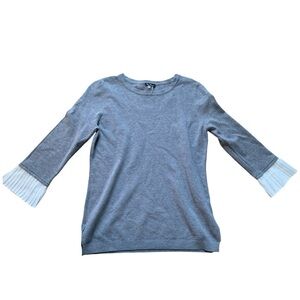 Vila Milano Gray Wool Blend Blouse M